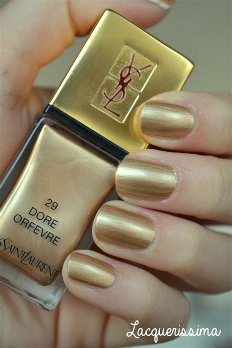 ysl nail 29 doré orfèvre|YSL nail varnish color chart.